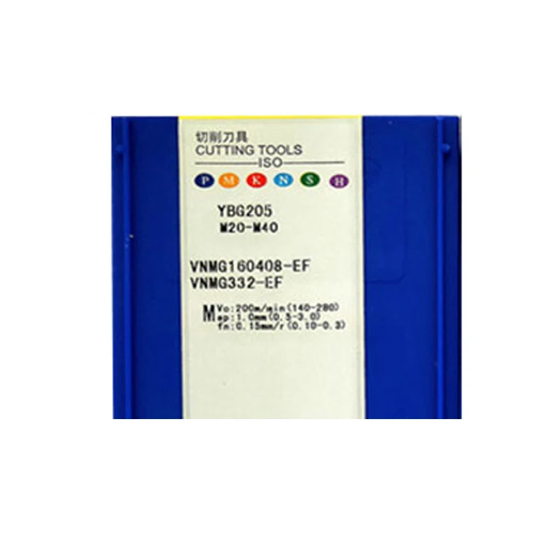 Оригинальный VNMG160404-EF YBG202 VNMG160408-EF YBG205 VNMG 160404 160408 Твердосплавные вставки Токарные инструменты Токарный станок с ЧПУ для P M