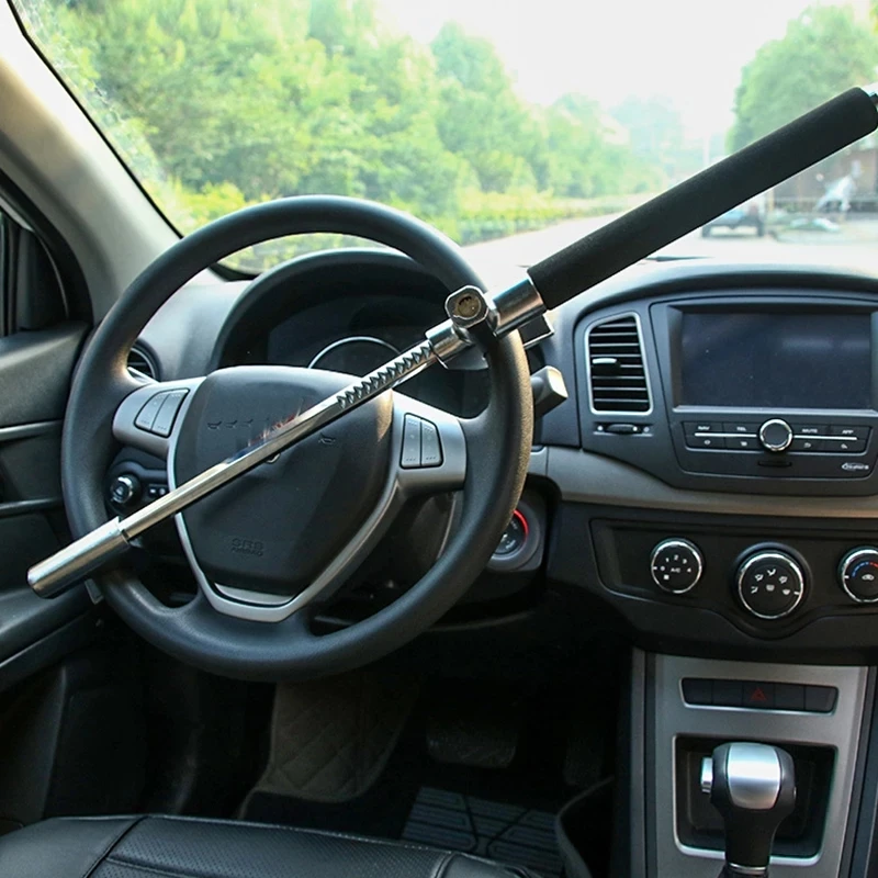 Blocco del volante antifurto per auto universale blocco inossidabile a forma di U regolabile ad alta sicurezza per sistema di sicurezza per camion SUV nuovo