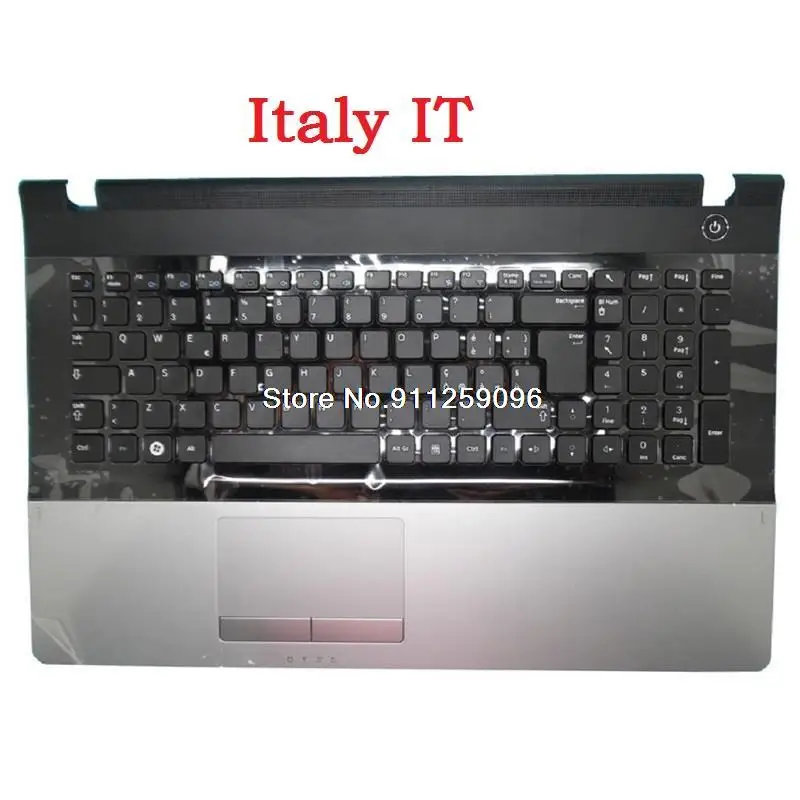 

NP300E7A NP305E7A 300E7A 305E7A Laptop PalmRest&keyboard For Samsung UK Nordic NE Swiss SW Italy IT Brazil BR With Touchpad New