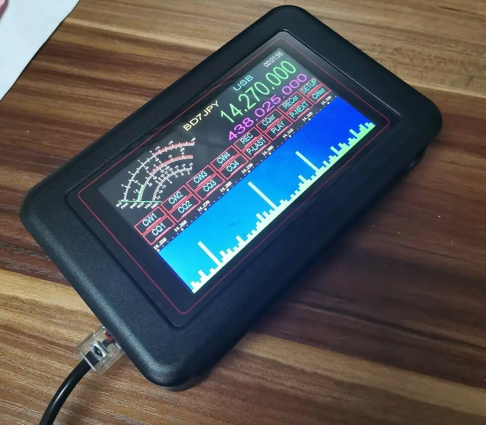 Wyświetlacz Cat 4.3 "TFT LCD nagrywanie głosu + karta TF 32G dla Yaesu ft817/857/897/818 ic7000/703/706 series / 756/756pro Ham Radio