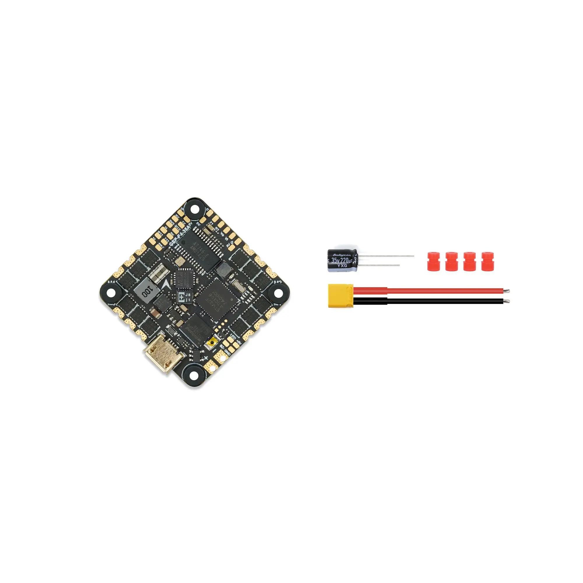 GEPRC GEP-F411-35A AIO F411 Flight Controller 35A ESC Support 2-6S All-In-One Stack GEP-F4-35A-AIO For RC FPV Racing Drone