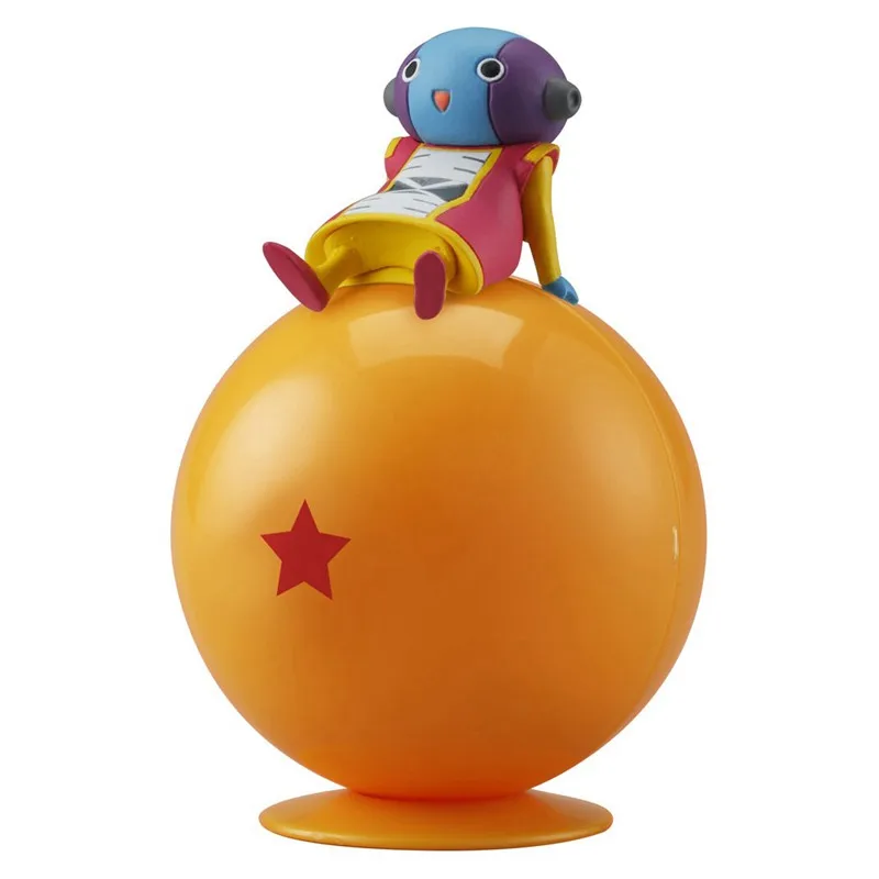 Bandai Genuine Gashapon Toys Dragon Ball Super Son Goku Kuririn Zeno Majin Buu Sitting on The Ball Action Figure Model Toys