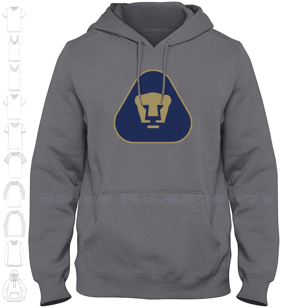 Pumas Unam-2.0 100% Cotton Hoodie T-Shirt Rxl Deportes Mexicanos Pumas De La Unam Liga Mx Club De Fútbol Universidad Nacional