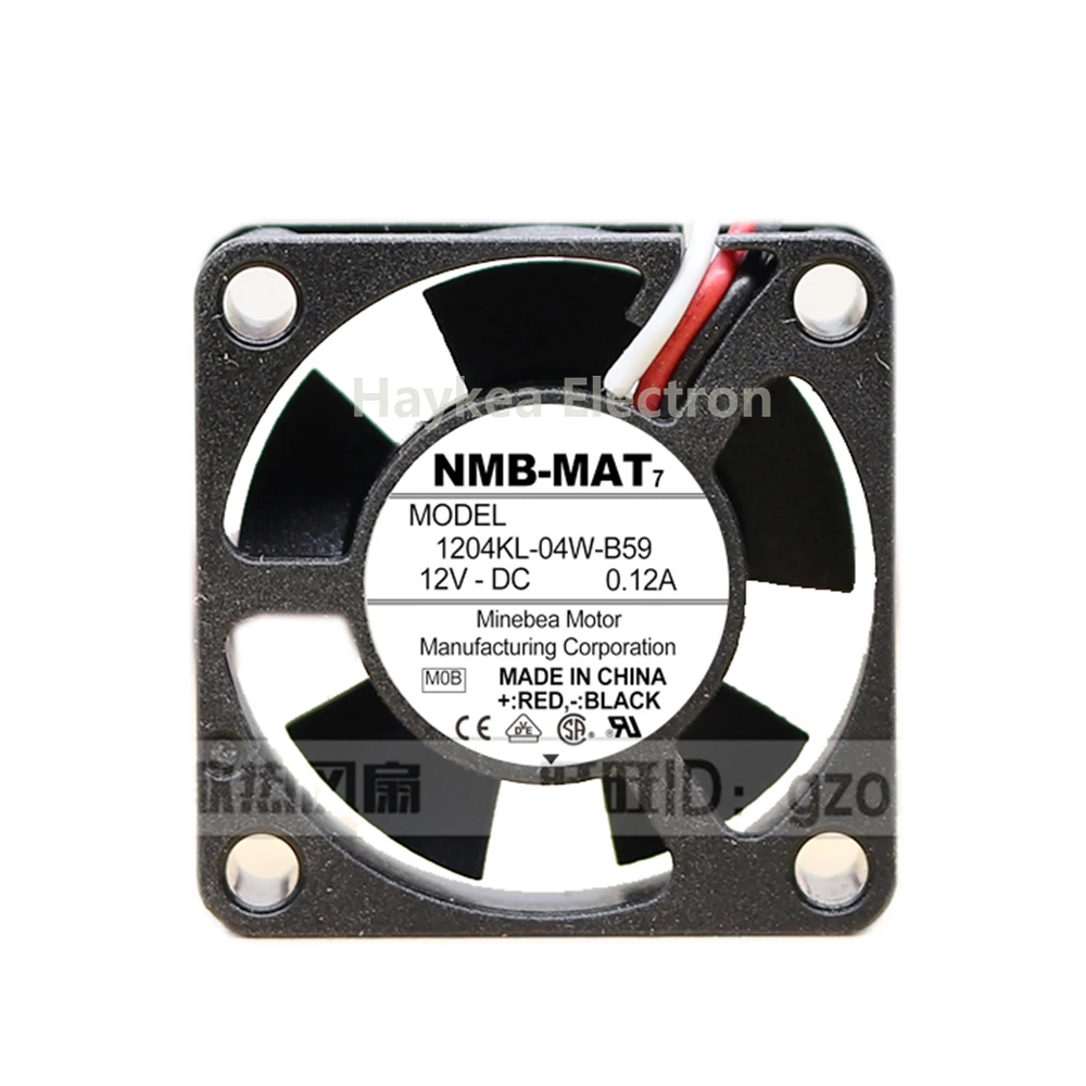 For NMB 1204KL-04W-B59 3010 30X30X10mm 3cm DC 12V 0.12A Cooling Fan