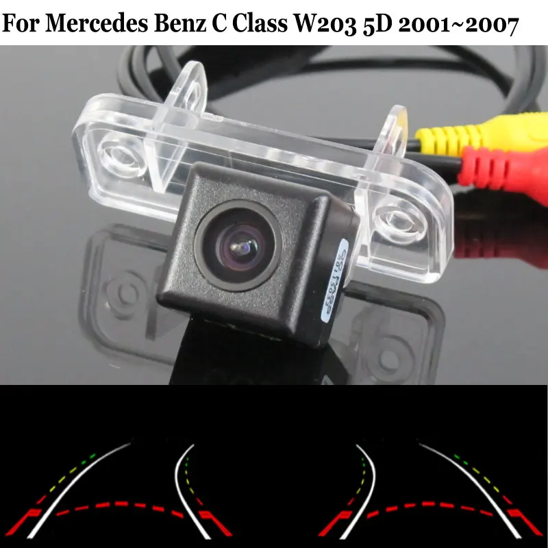 

Car Intelligent Dynamic Reverse Trajectory Camera FOR Mercedes Benz C Class W203 5D Wagon 2001~2007 HD Night Vision Waterproof