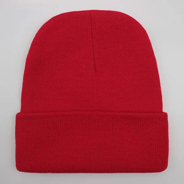 Solid Unisex Beanie Autumn Winter Wool Blends Soft Warm Knitted Cap Men Women SkullCap Hats Gorro Ski Caps 24 Colors Beanies, image 24