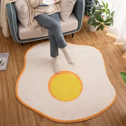 

Egg Cartoon Carpet, Non-Slip Decorative Mat, Bedroom, Living Room, Lovely