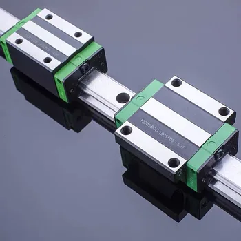 2pcs HGH15/HGH20 linear guide rail any length 4pcs linear block carriage HGH15CA/20CA flange HGW15CC/20CC HGH15 CNC parts