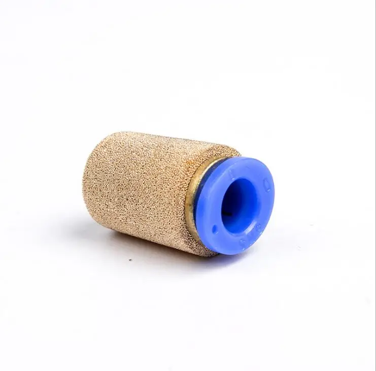 OD 4mm 6mm 8mm 10mm Fast Fitting component oil filter Pneumatic brass Silencer Air Muffler