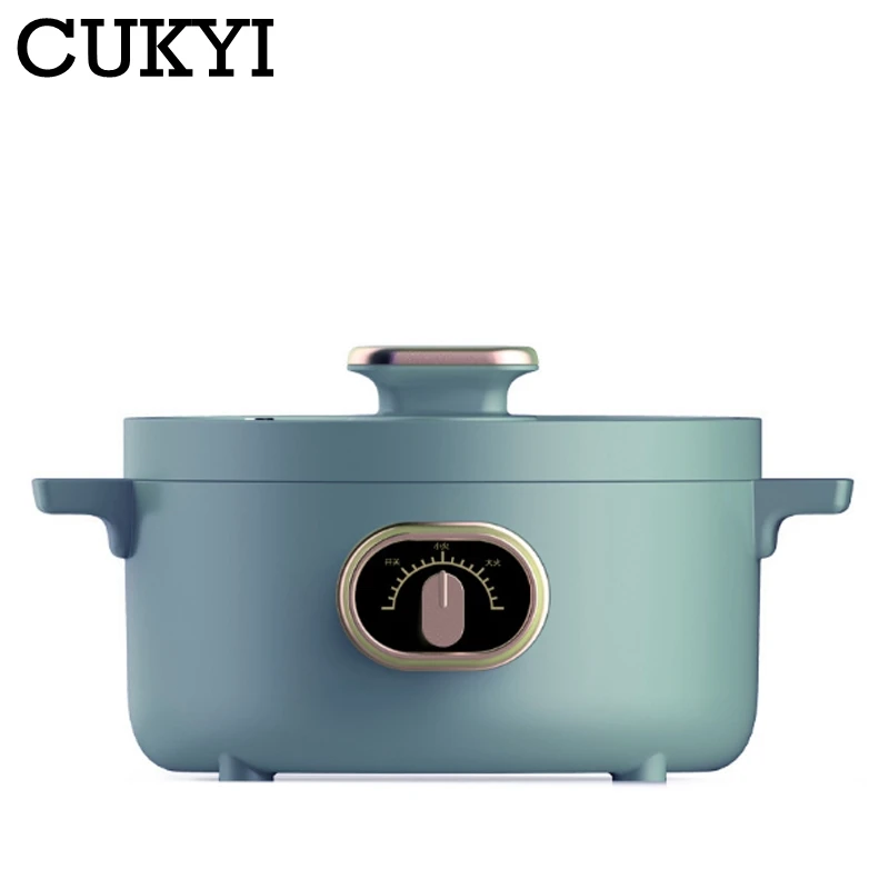 CUKYI 3L elektryczny Multicooker Mini garnek do gotowania patelnia do smażenia wrzący garnek do gotowania gorący kociołek makaron urządzenie do