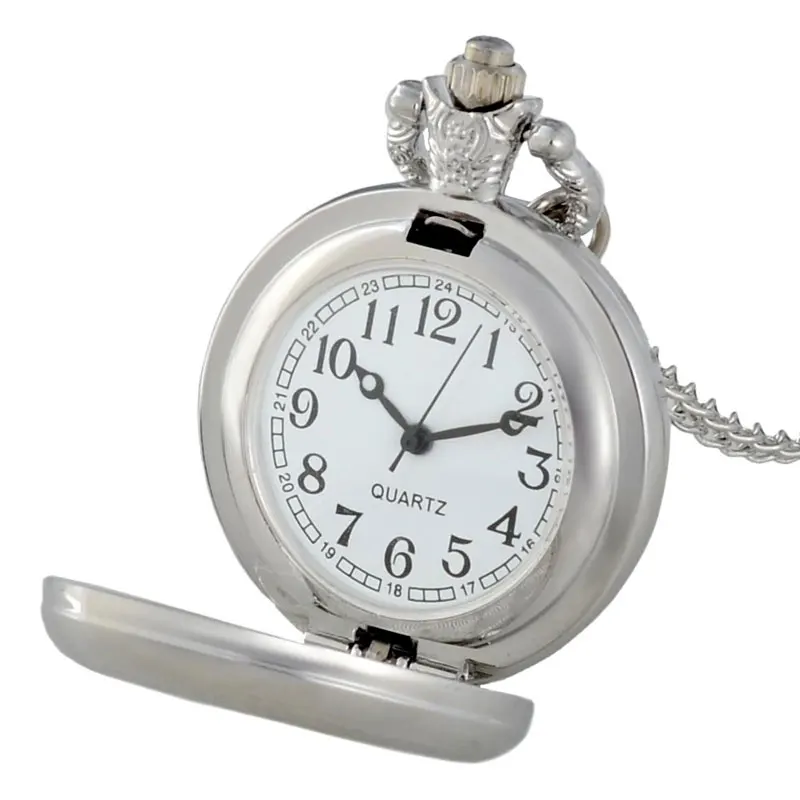 New Arrival Devil's Eye Black Vintage Quartz Pocket Watch Men Women Unique Pendant Necklace Hours Clock Gifts