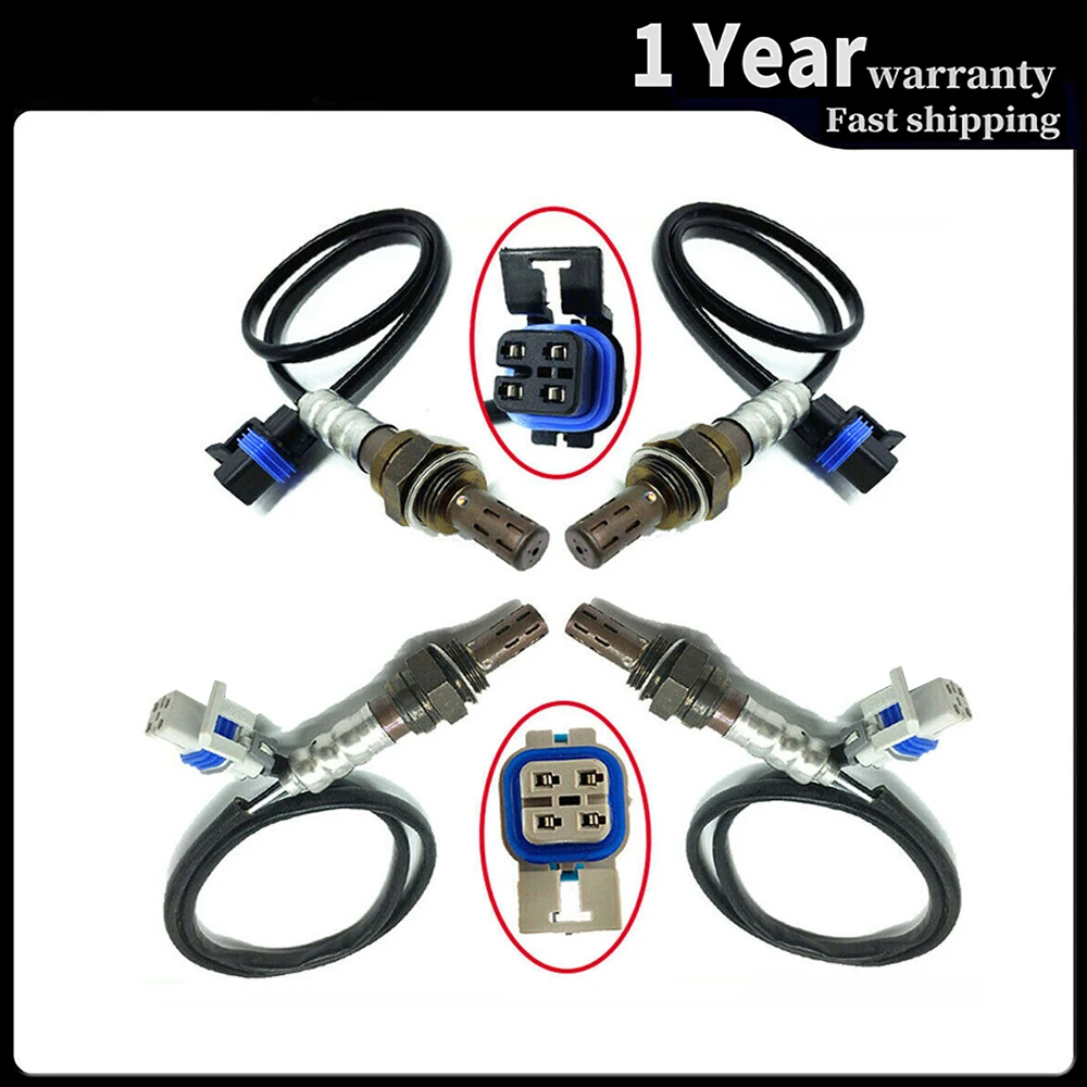 

4pcs 4 Wires Lambda O2 Oxygen Sensor Up / Downstream for Express 1500 2500 3500 Savana 1500 2500 3500 2003-2007 Auto Parts