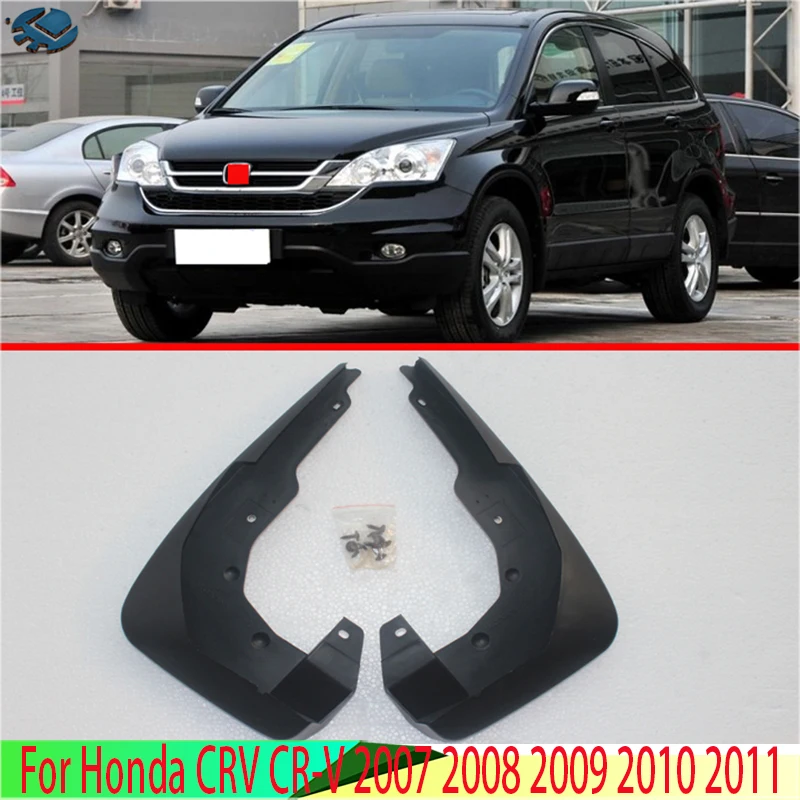 2Pcs Car Front Mud Flaps Mudguards Fender Flares Splash Guards For Honda CRV CR-V 2007 2008 2009 2010 2011 Car Accessories