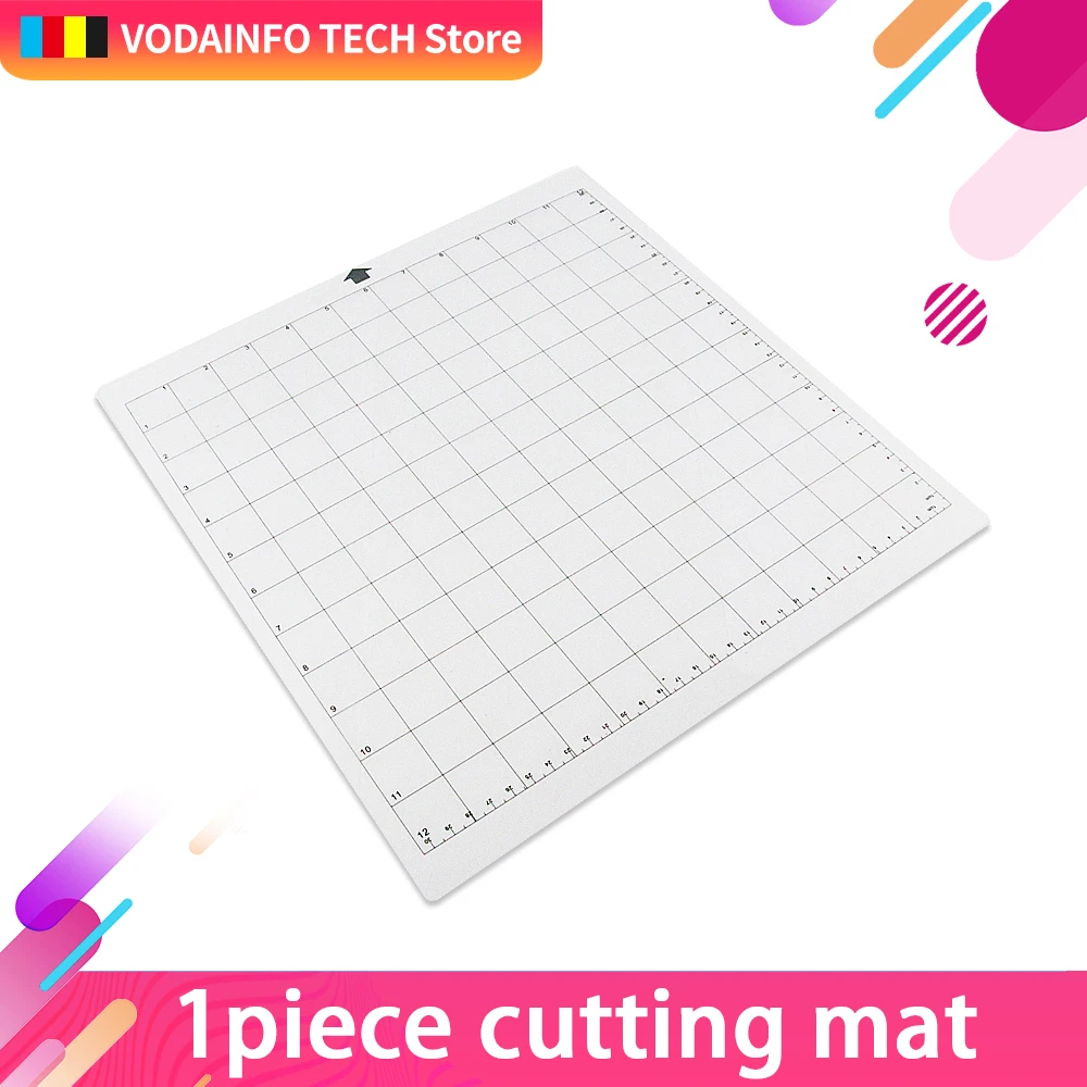 6PCS Replacement Cutting Mat Transparent Adhesive Mat with Measuring Grid 12*12-Inch for Silhouette Cameo Plotter Machine