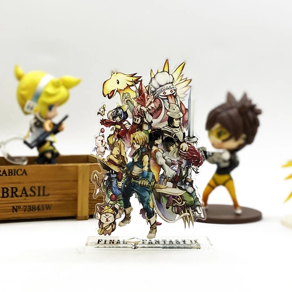  IX FF9 group Zidane Garnet VIVI anime toy acrylic standee figurines desk decoration cake topper