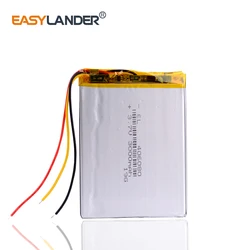 3Line 406080 3.7V 3000mAh Rechargeable Lithium Li-ion Polymer Battery For VX787 VX530 VX540T VX585 396079 MP3 MP4 GPS DVD