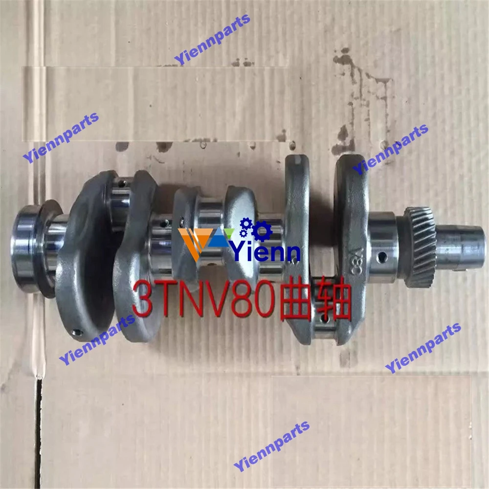 For Yanmar 3TNV80 Crankshaft Diesel Engine Spare Parts Remachined 100% New