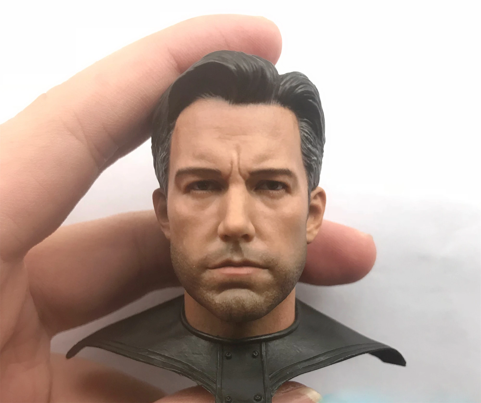 1/6 Big Ben Bruce Wayne Ben Affleck Head Sculpt With Collar Rich Man Head Fit 12''COOMODEL Action Figure Body