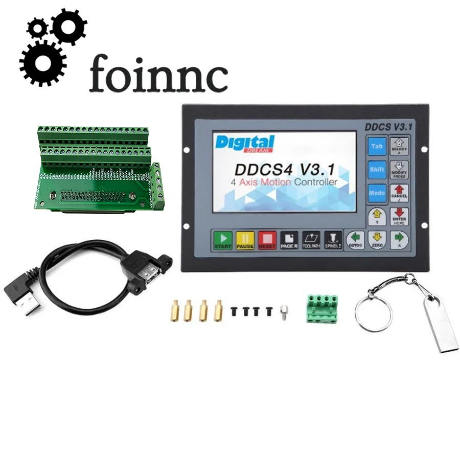 Cnc Offline Motion Control System Motor Motion Controller Metal Habitação em Vez de Mach3 Ddcsv3.1