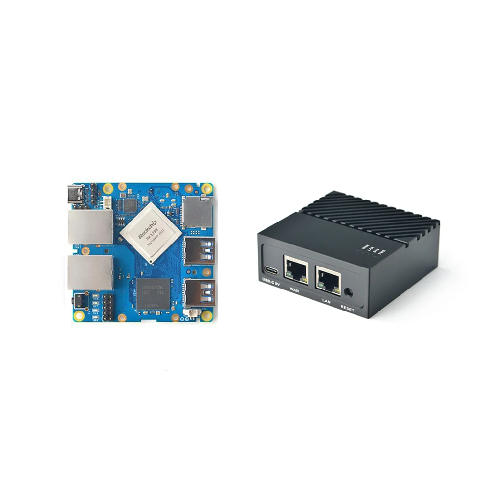 Imagem -04 - Friendlyelec Nanopi R4s Mini Roteador de Viagem Portátil Rockchip Rk3399 1gb 4gb Ram Dual Gbps Usb 3.0 x2 Ethernet