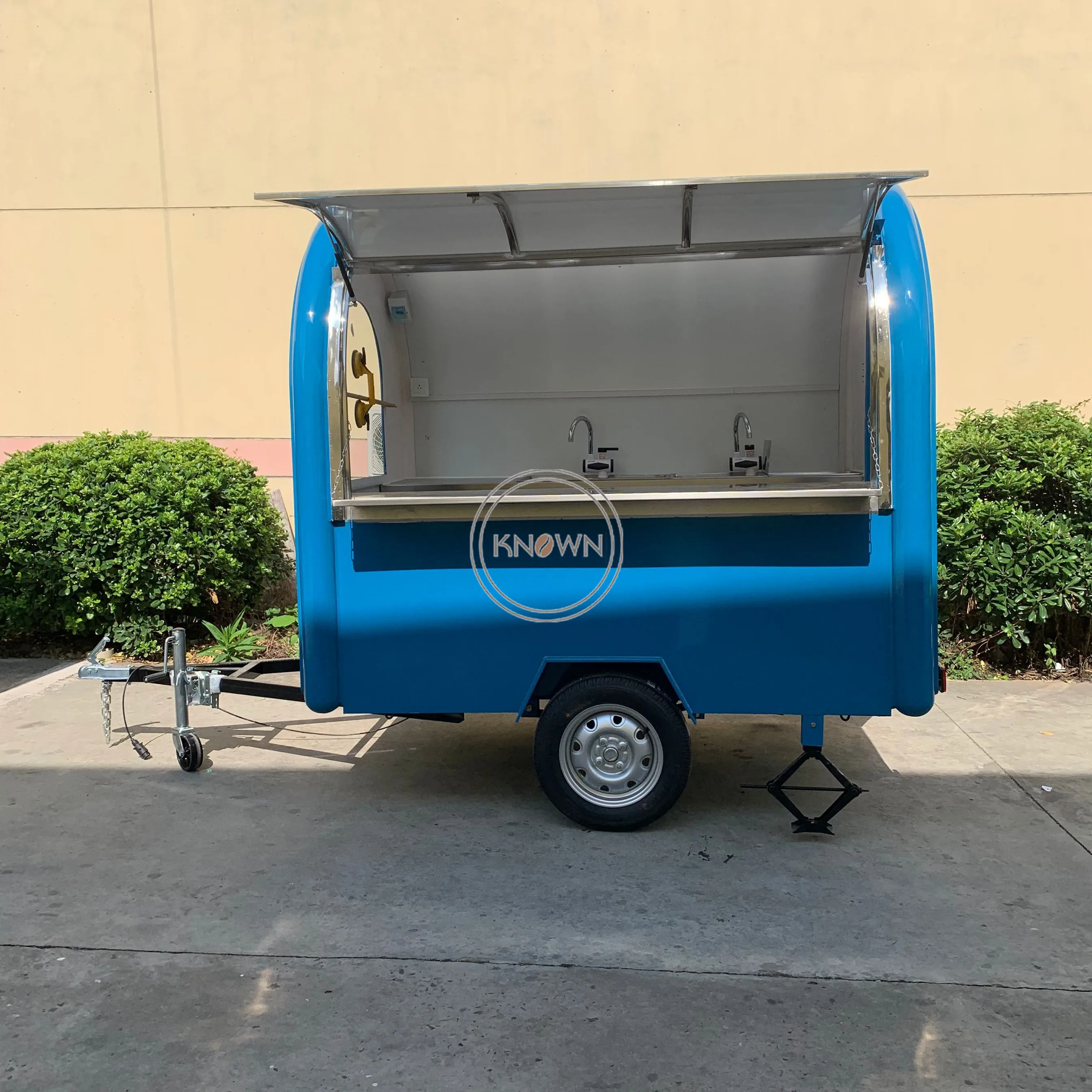 Mobile food truck hamburger food trailer catering Airstream EU standard food trailer for sale