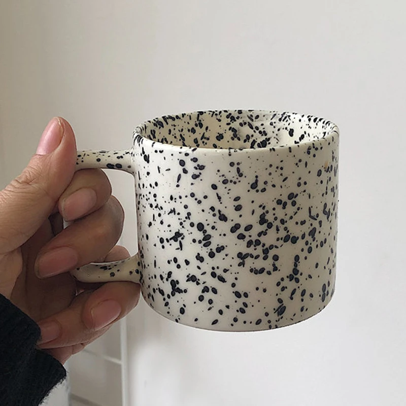Tasse en céramique Design créatif nordique Ins, tasses carrées à poignée, tasse à café, lait, thé, verres à café