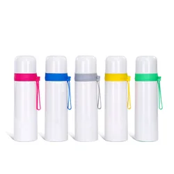 500ml Stainless Steel Vacuum Flask Water Bottle Bullet Shape Sublimation Blank Thermos Drink Water Bottle for Kids