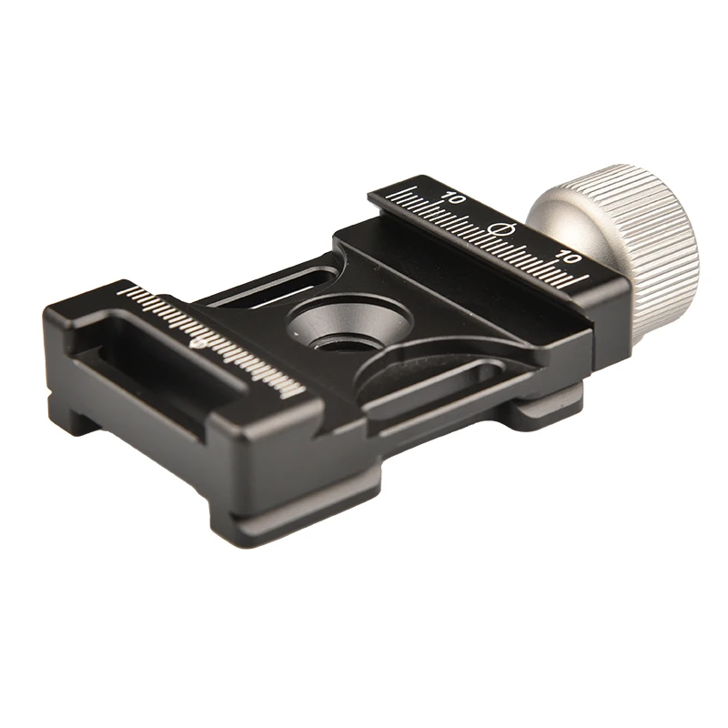 Vlogmagic Quick Release Arca-type Clamp Dovetail Mount on Top and Bottom Adapter