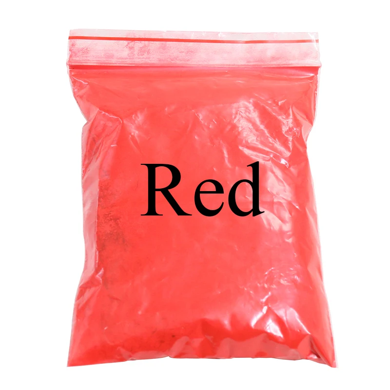 Pigmento de polvo de Mica rojo puro, pintura acrílica para manualidades, arte, pintura de coche, jabón, sombra de ojos, colorante, polvo chino de perla roja, 50g