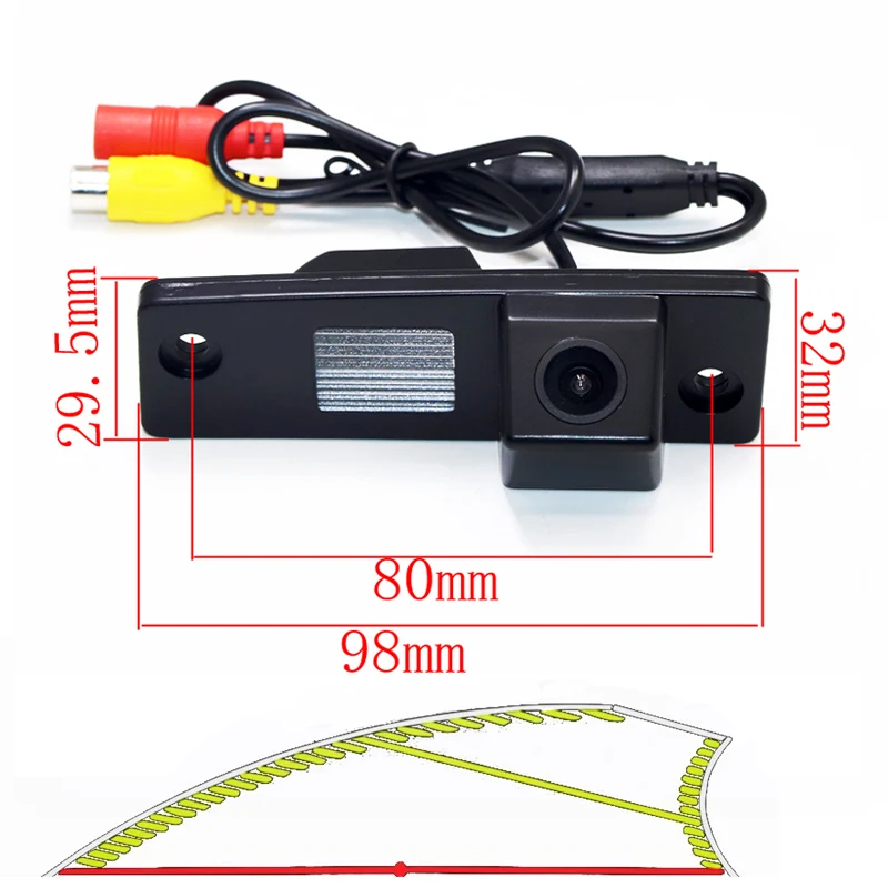 

HD Dynamic Trajectory Tracking Car Rear View Reverse Camera For Opel Vauxhall Antara Zafira Insignia Astra Parking Accessories