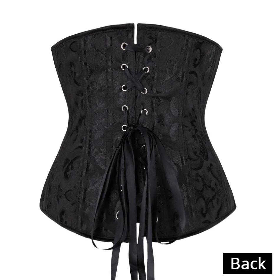 Underbust Corset Floral Push Up Boned Bustier Gothique Korsett For Women Front Busk Gorset Korse Sexy Women Gothic Corset