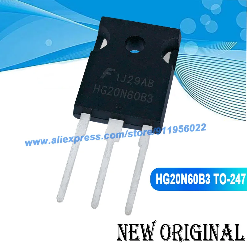 (5 pezzi) HG20N60B3 TO TO-247