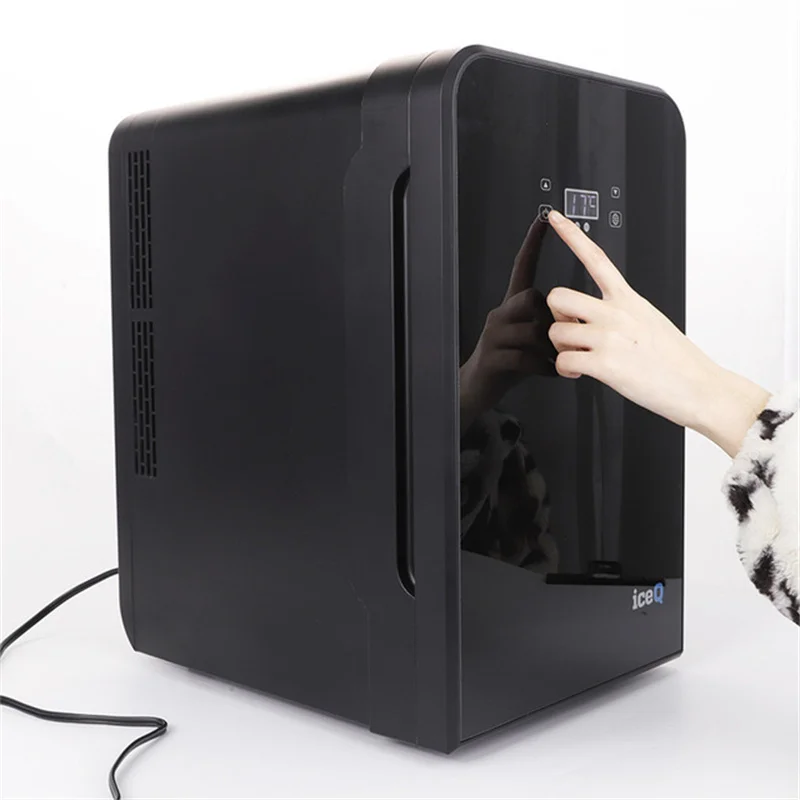 Refrigerador inteligente con pantalla táctil para coche, refrigerador con Control inteligente de temperatura, preservación, cosmético, 100V-240V, 10 unidades