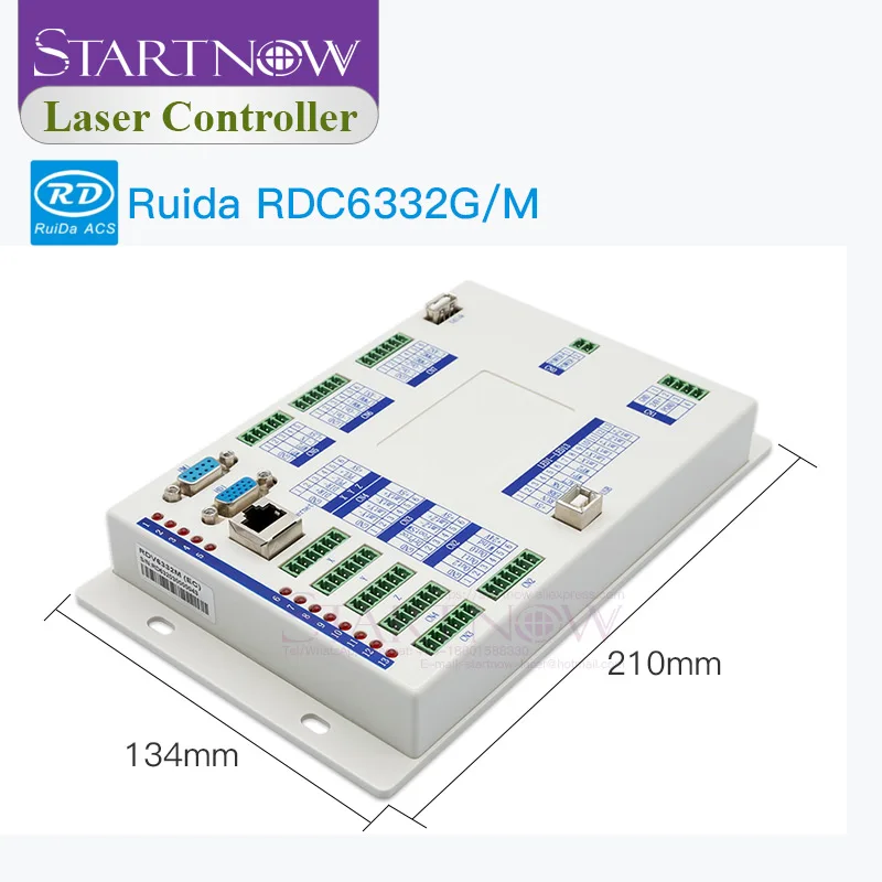 Startnow RDC6332M RDC6332G CO2 Laser Controller Laser Cutting Machine Wireless Remote Control Focus System Ruida DSP Motherboard