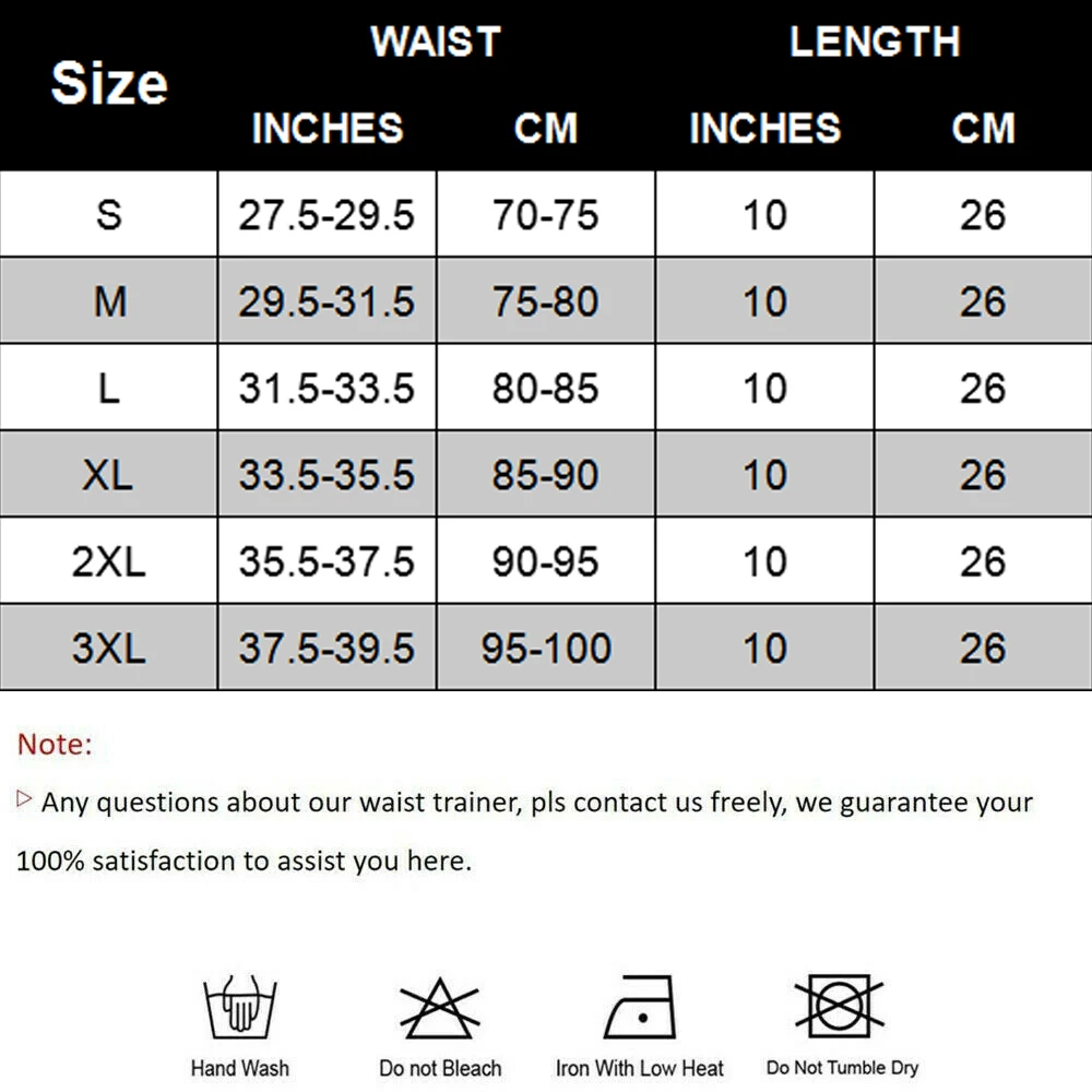 Waist Trainer Corset 3 Compression Trimmer Sauna Sweat Girdles Women Weight Loss Neoprene Workout Shaper Tummy Fat Burner Belt