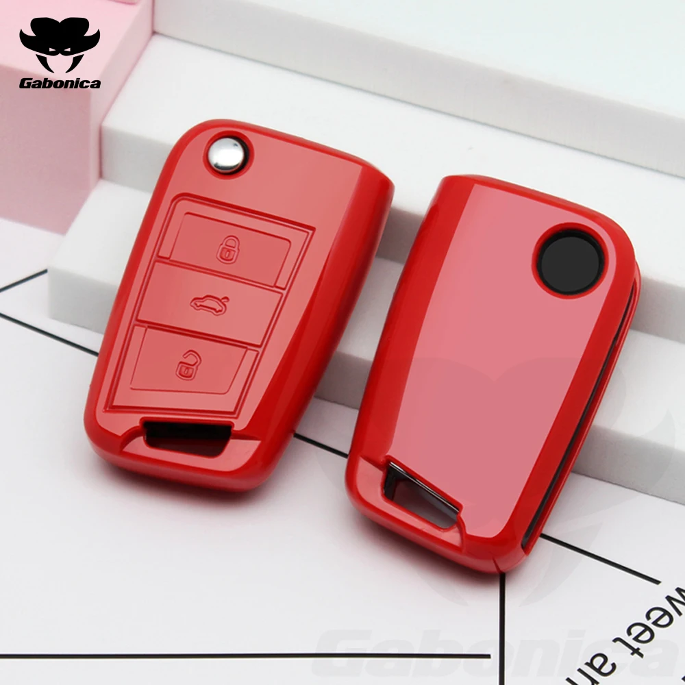 New Soft TPU Car Key Cover Case Shell fob per Volkswagen VW Golf 7 mk7 Seat Ibiza Leon FR 2 Altea Aztec Fob portachiavi accessori