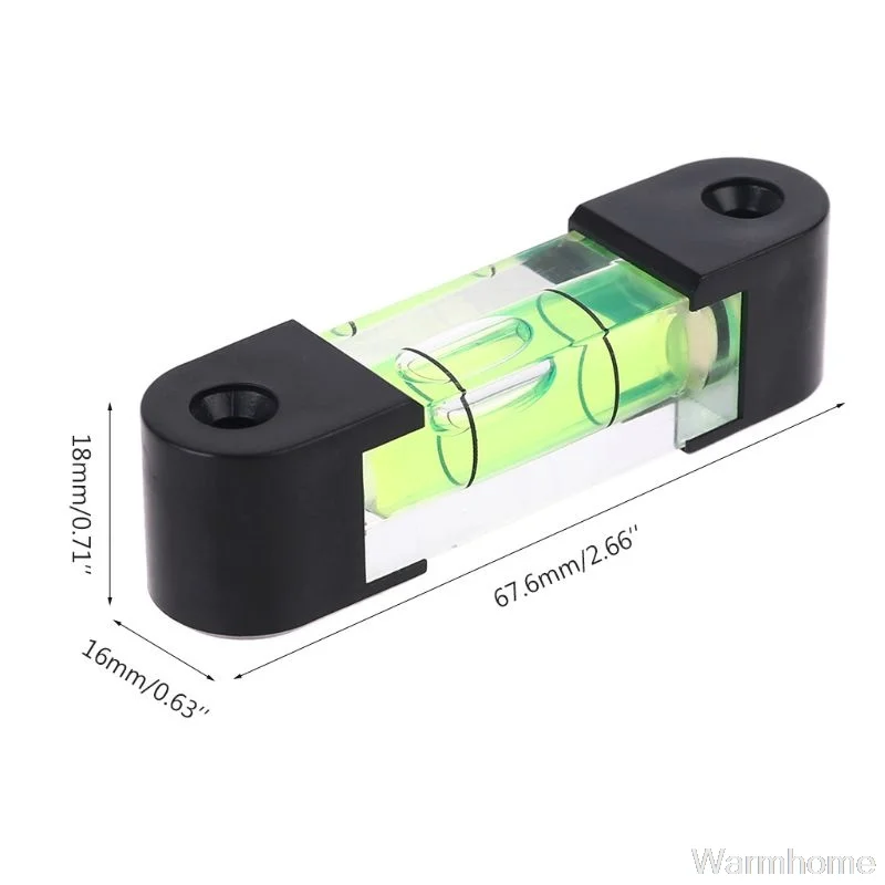 Magnetic Spirit Level Bubble High Precision Horizontal Bead Level Bubble Mini Cylinder Level Bubble Measuring Tools