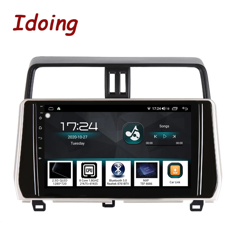 

Idoing Car Radio Multimedia Android Video Player Head Unit Navigation GPS For Toyota Land Cruiser Prado 150 2018 Intelligent