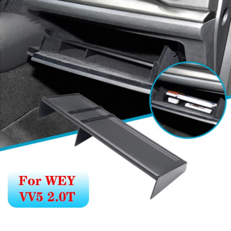 ABS High Quality Car Glove Box Organizer Interval Storage Insert Divider For WEY VV5 2.0T Storage Partition Interior Accessories