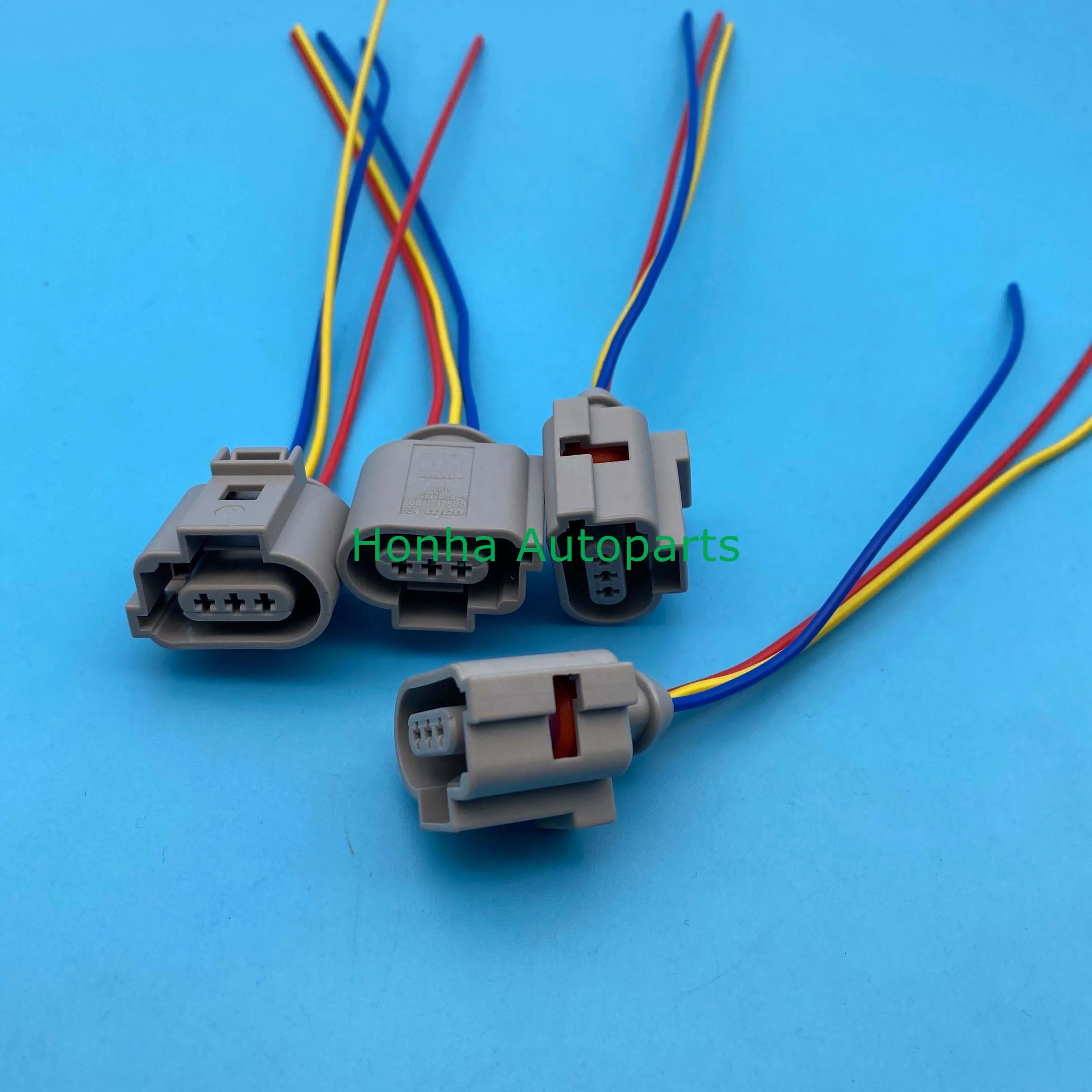 Free shipping 50/100 pcs 3B0973703G  3B0 973 703G 3 Pin female waterproof connector wire Harness with 15cm 18AWG wire