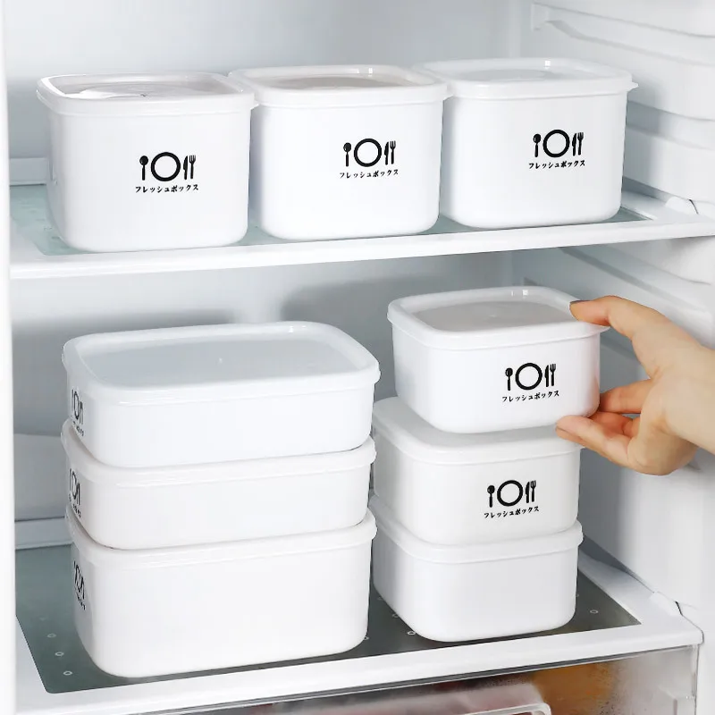 

Fresh-Keeping Box Food Storage Box Plastic Storage Container Sealed Box with Lid Household Refrigerator Refrigerated Lunch Box