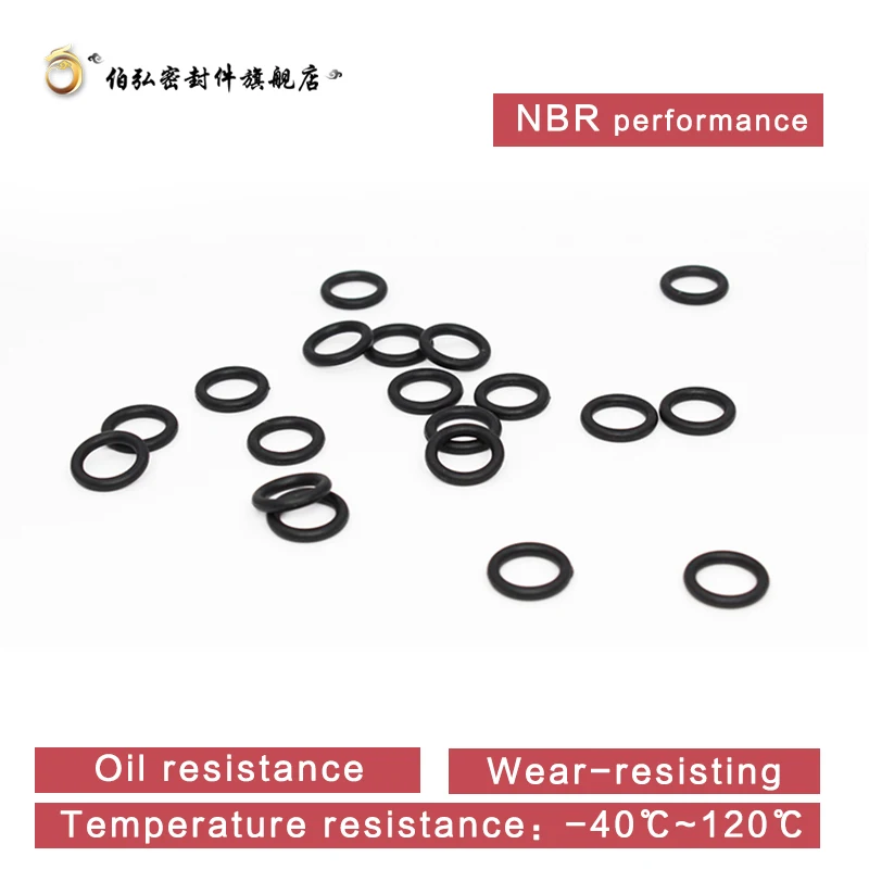 300PCS/lot Nitrile Rubber O-Ring Black NBR Sealing CS1mm OD4/4.5/5/5.5/6/6.5/7/7.5/8/8.5/9/9.5/10mm O-Ring Seal Gasket Ring