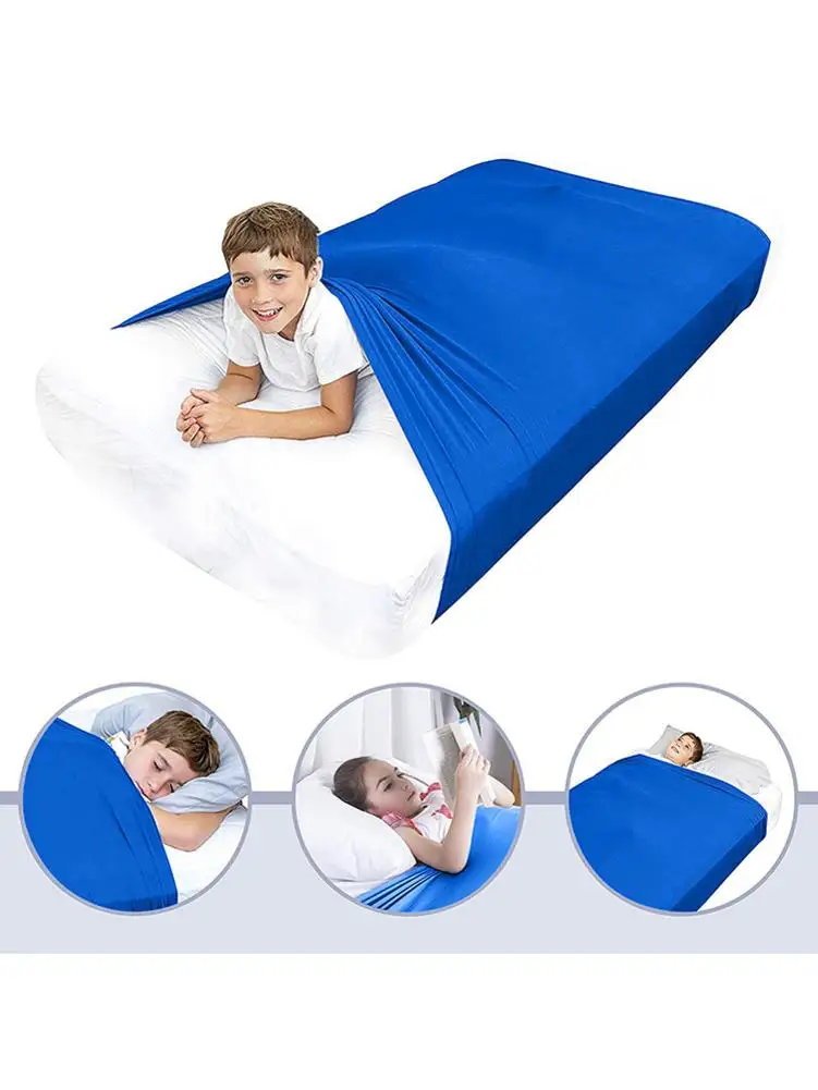 

S/M/L Sensory Bed Sheet Hammock Sensory Blanket Sensory Compression Sheets To Relieve Stress Help Kids Adults Sleep Pad Improved