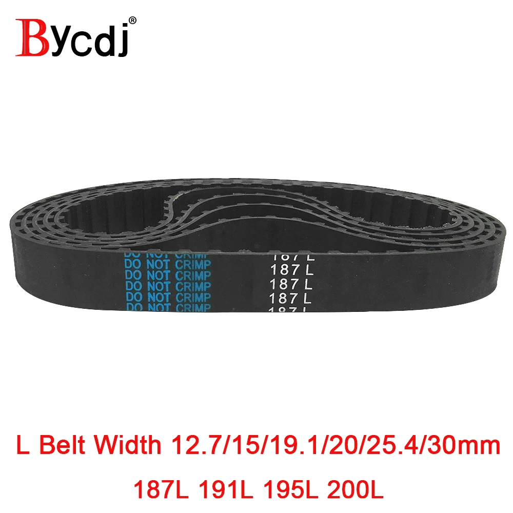 

Trapezoid L Timing belt C=187/191/195/200 Width 050/12.7mm 075/19.1mm 25.4mm Synchronous Belt 187L 191L 195L 200L