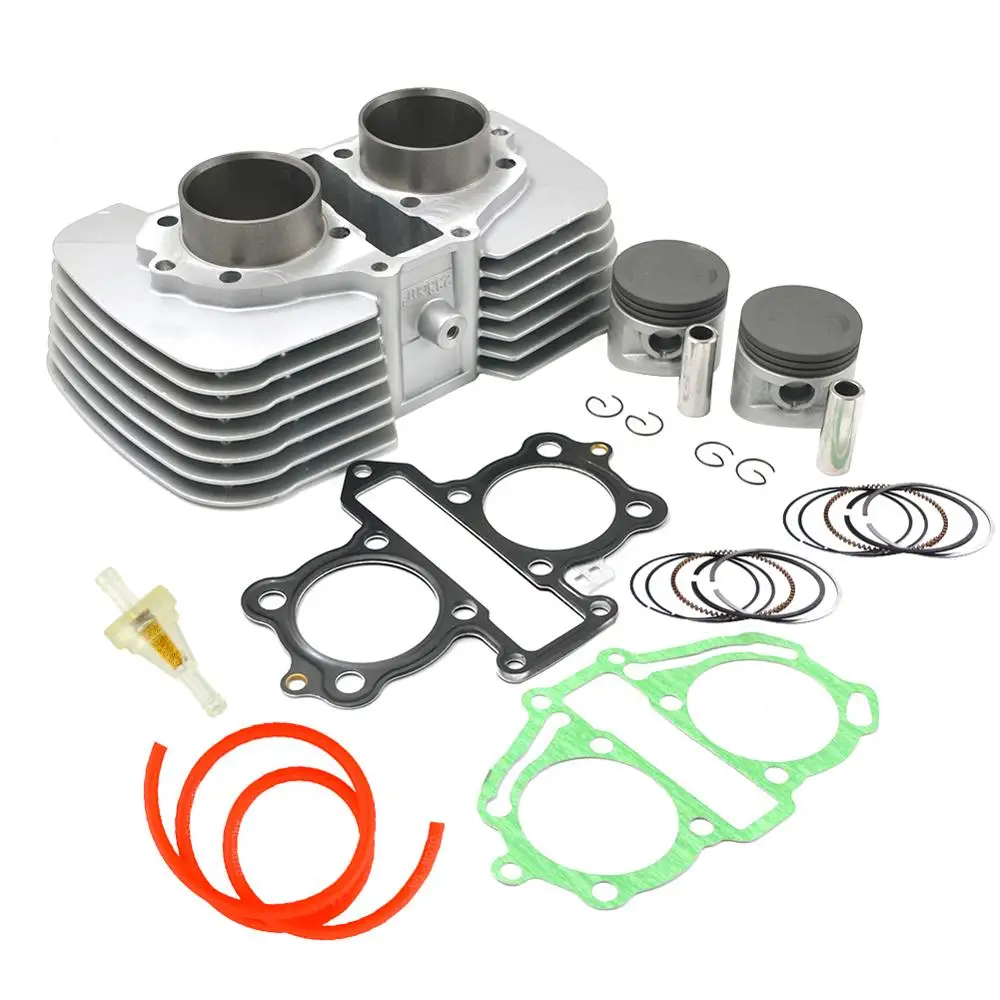 Motorcycle Accessories Cylinder + Piston + Rings Tube Kit 53mm (Cylinder Diameter) For HONDA CA250 CMX250 CMX250C Rebel 250