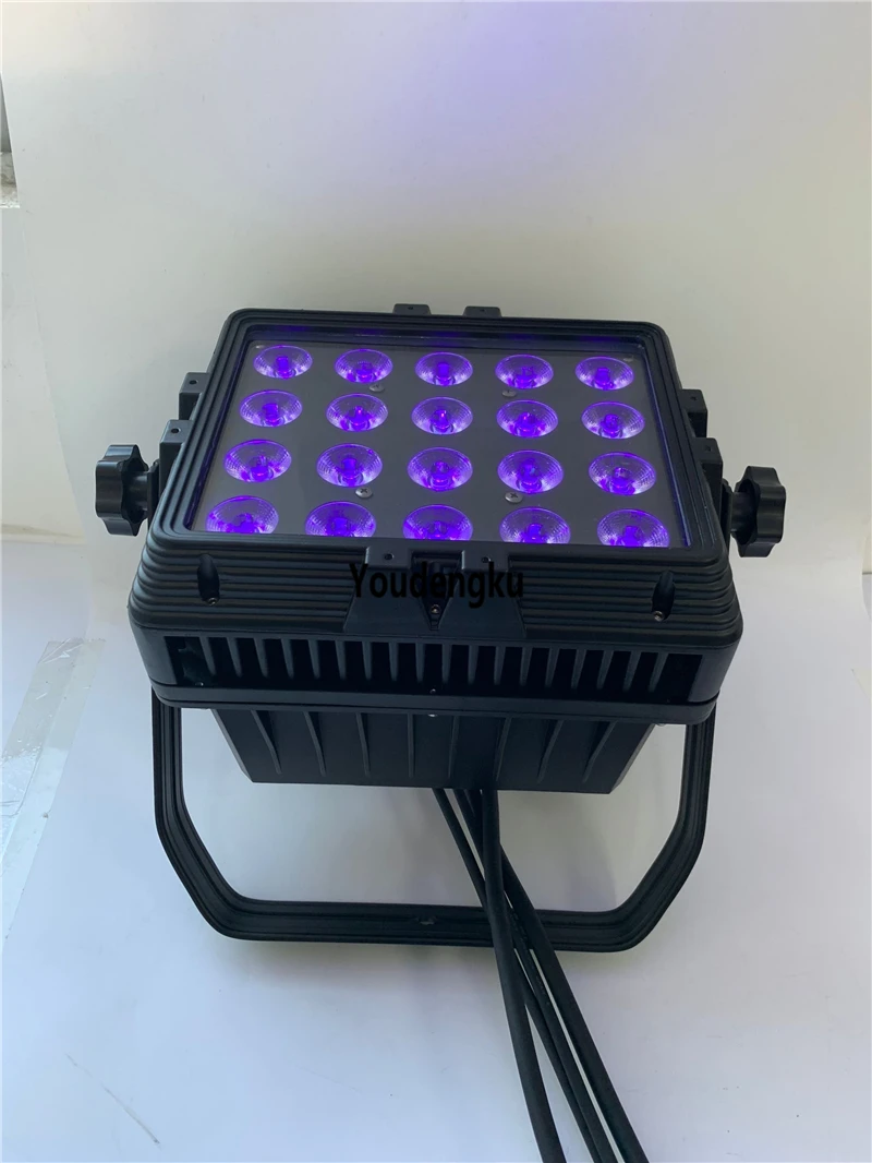 10pcs IP65 DMX512 led wall washer pr city color light 20x18w 6in1 led wall RGBWA+UV outdoor par lights