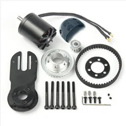 Electric Skateboard 5065 Motor 5M Gear 270mm Belts Kit And Motor Mount Parts Riserpad