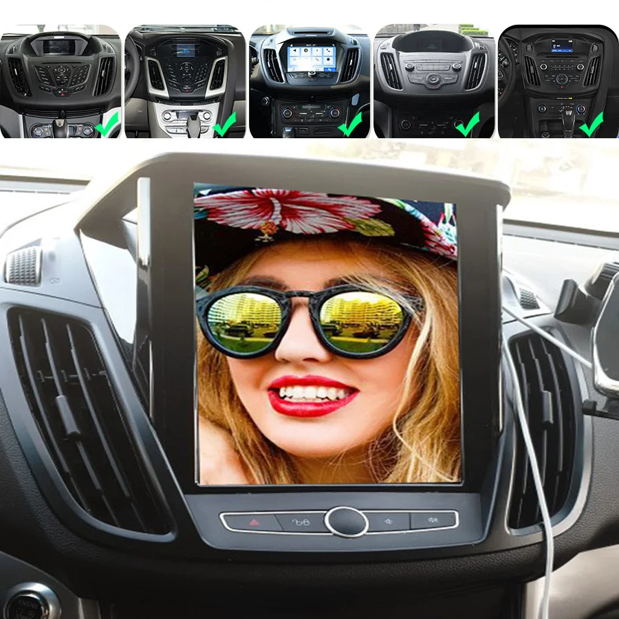 For Ford Kuga 2013 C-max 2014 2011 9.7inch Tesla Screen Android 13 GPS Car Multimedia Audio Player 4G NET Navigation IPS SCREEN