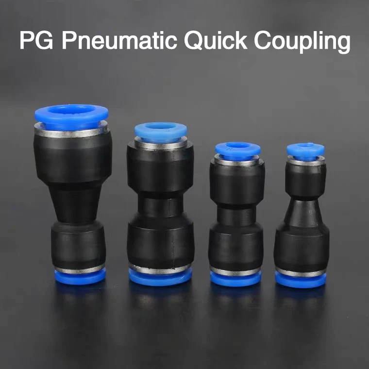 10PCS Pneumatic Fittings PG Water Pipes  Connector 4-16mm Plastic Hose Quick Couplings Air Straight PG8-6 PG10-8 PG6-4 PG12-10