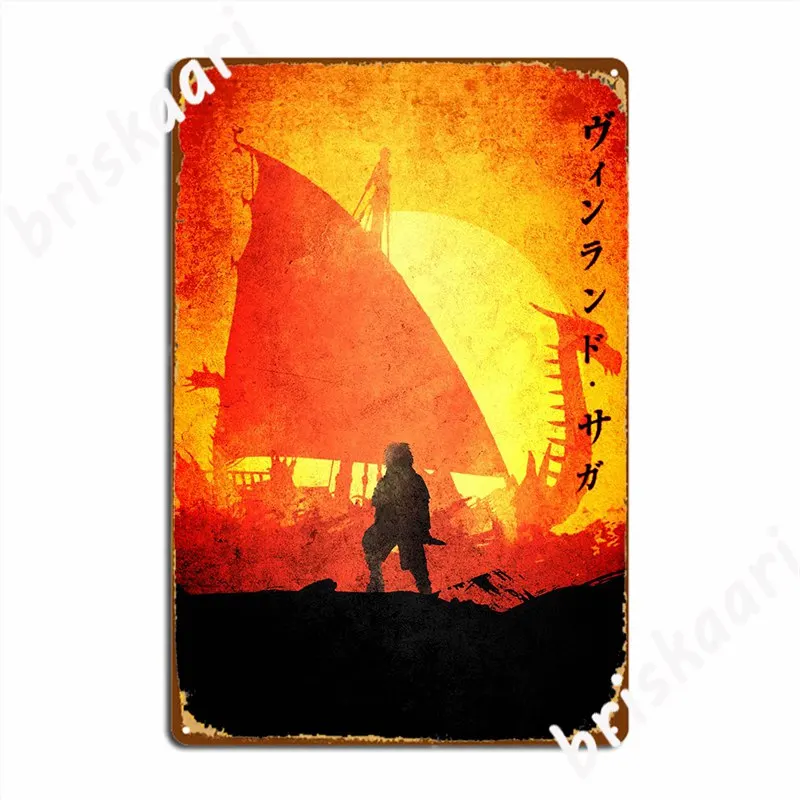 Vinland Saga Metal Plaque Poster Plates Cinema Garage Bar Cave Personalized Tin Sign Poster